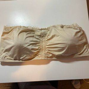32A Beige strapless bandeau